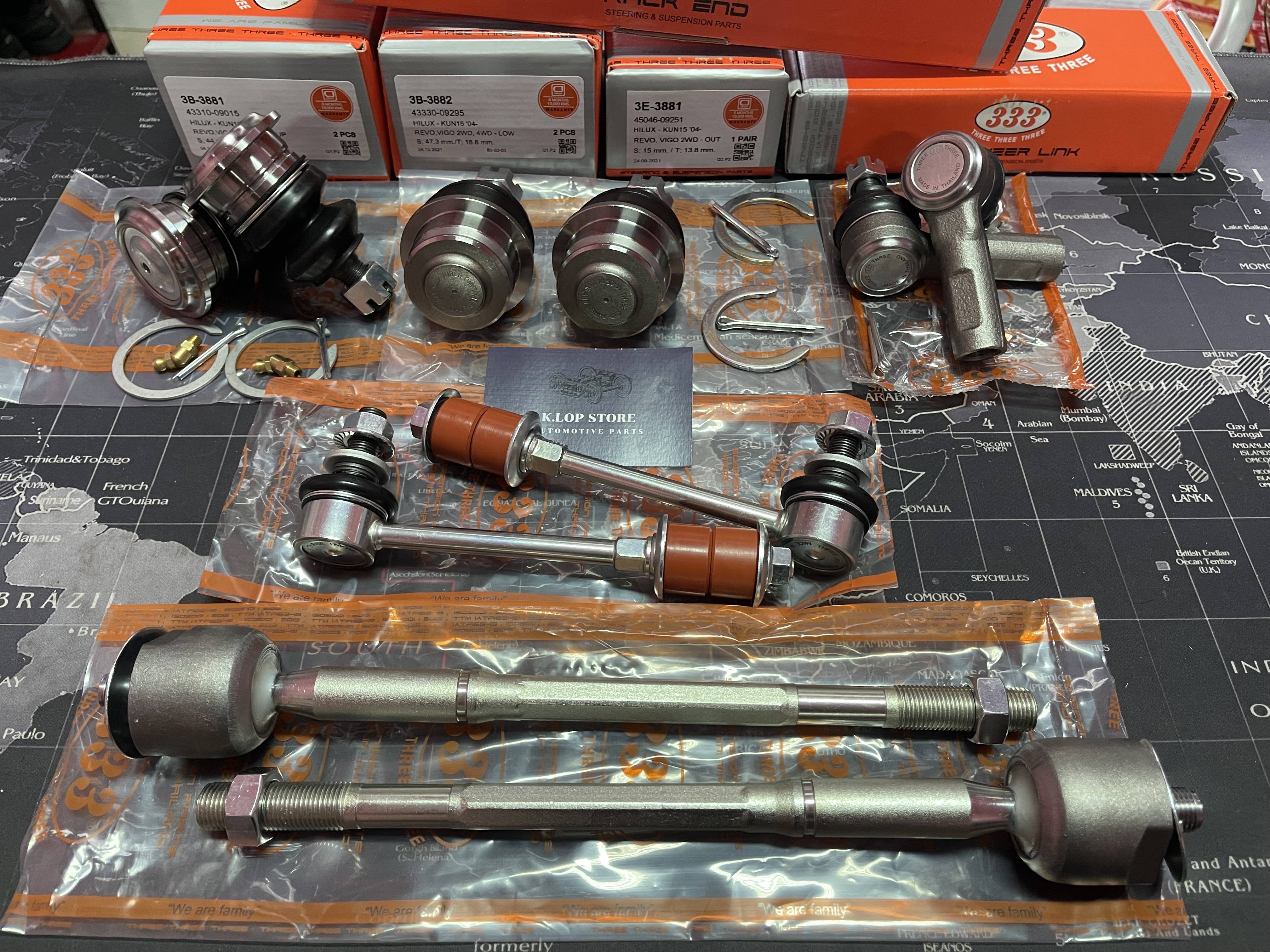 ชุดลูกหมาก (333&CJ) TOYOTA REVO 2WD / VIGO 2WD