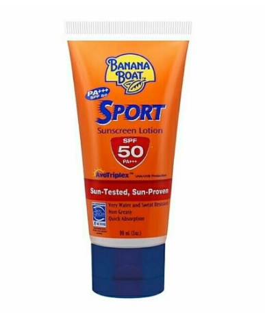 กันแดด Banana Boat Ultra Protect Sunscreen Lotion SPF 50PA+++ 90mL (สีส้ม) สูตรยอดนิยม กันน้ำ ซึมซาบเร็ว ไม่เหนียวเหนอะหนะ