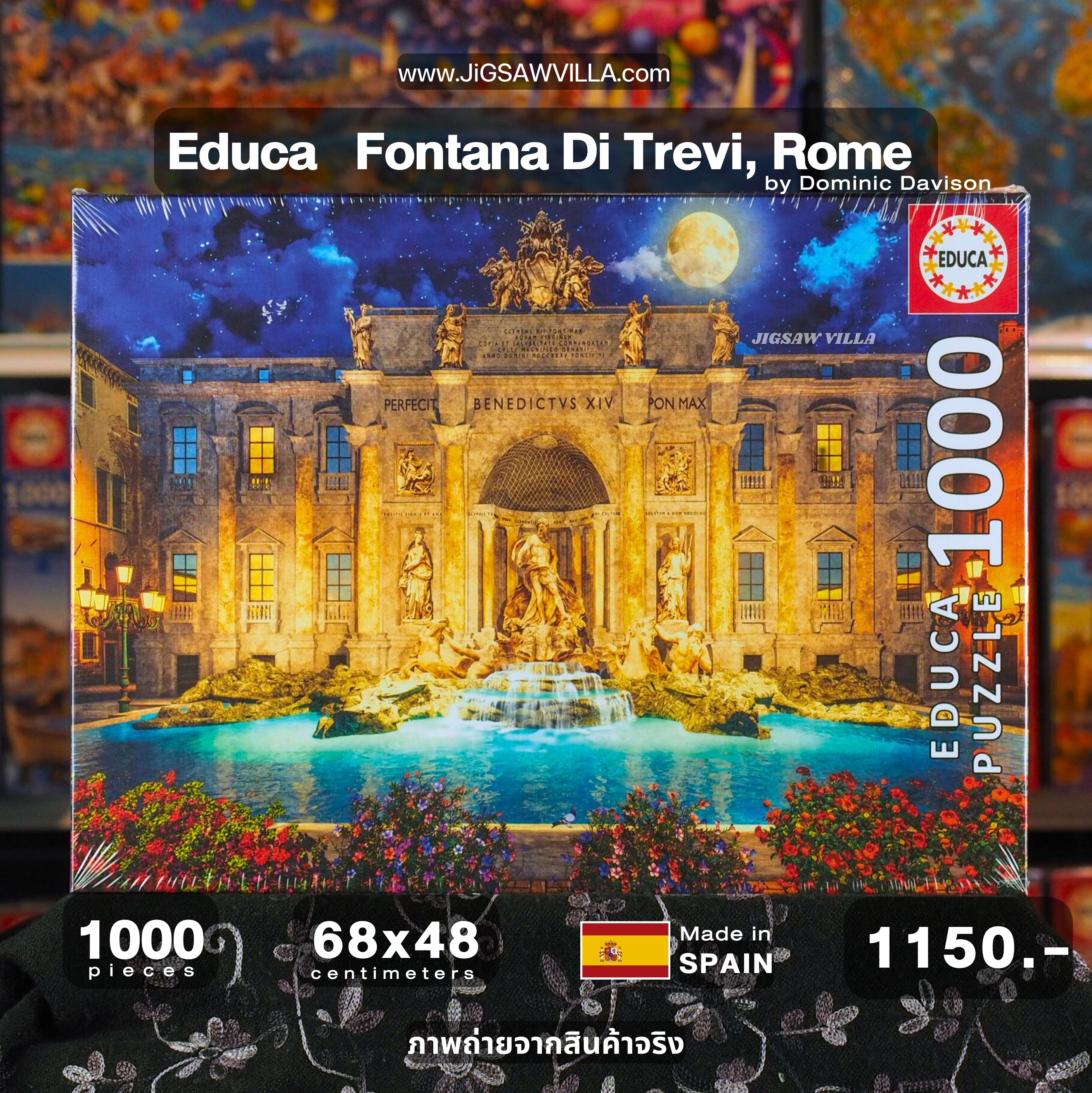 Educa - Fontana Di Trevi, ROME by Dominic Davison 1000 pcs.