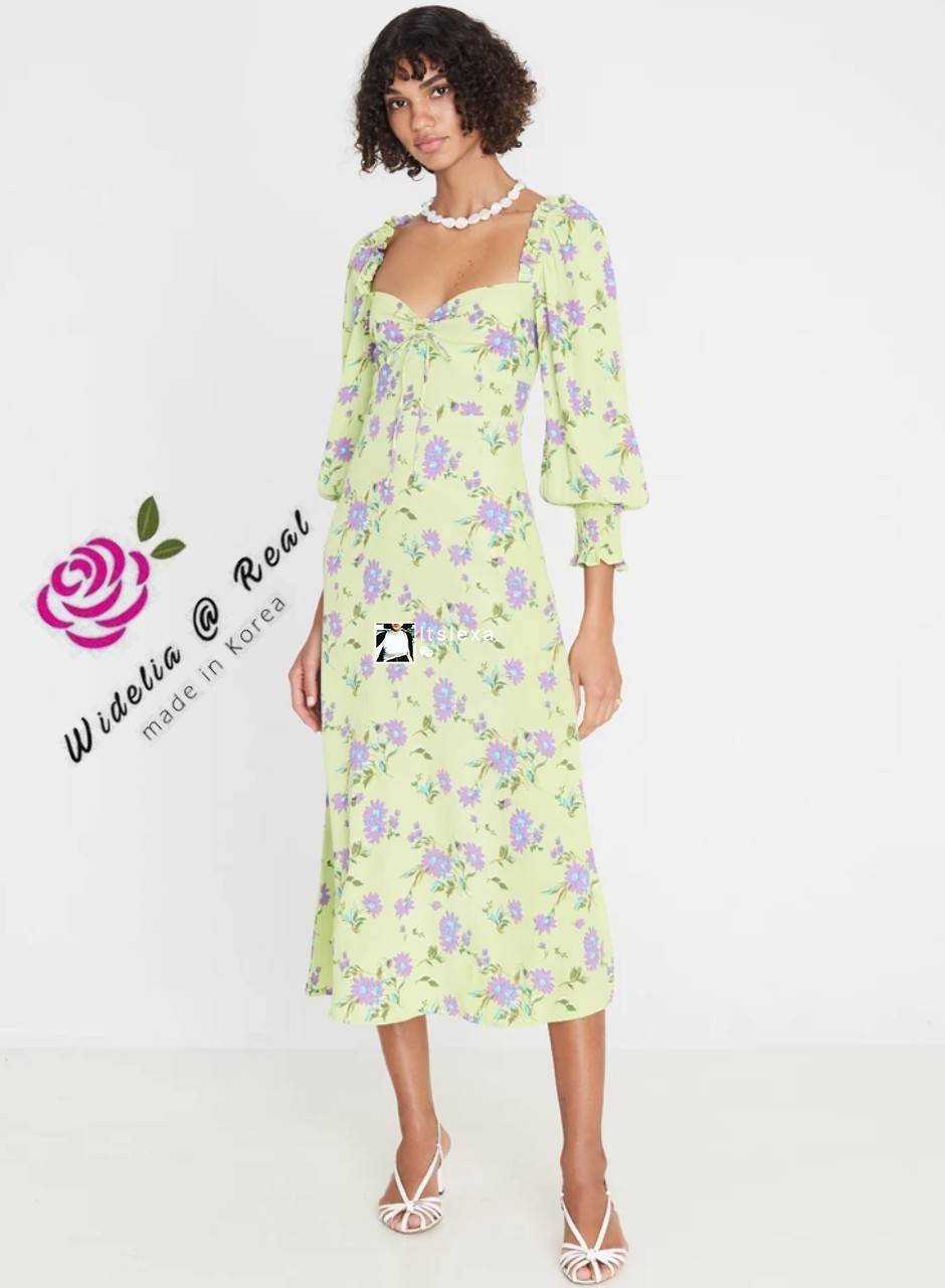 Zara Dress เดรสตัวยาวสีหวาน แค่ลายผ้าก็หวานสุดๆไปเลยจ้า