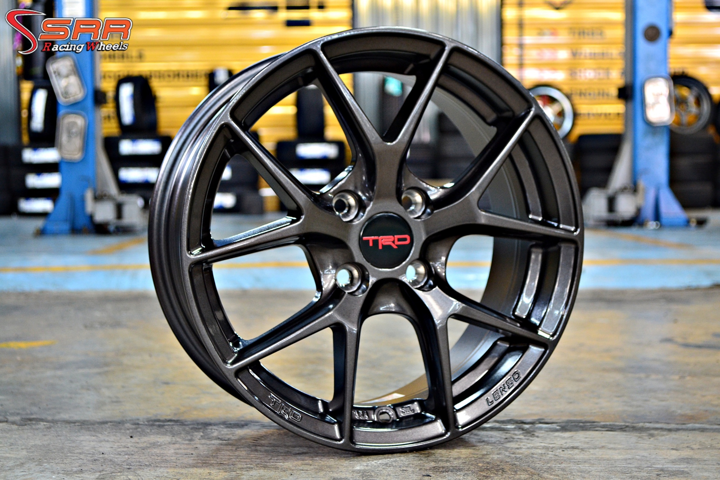 TRD TR6 ล้อแท้LENSO ขอบ15 4x100 HD สำหรับใส่รถTOYOTA