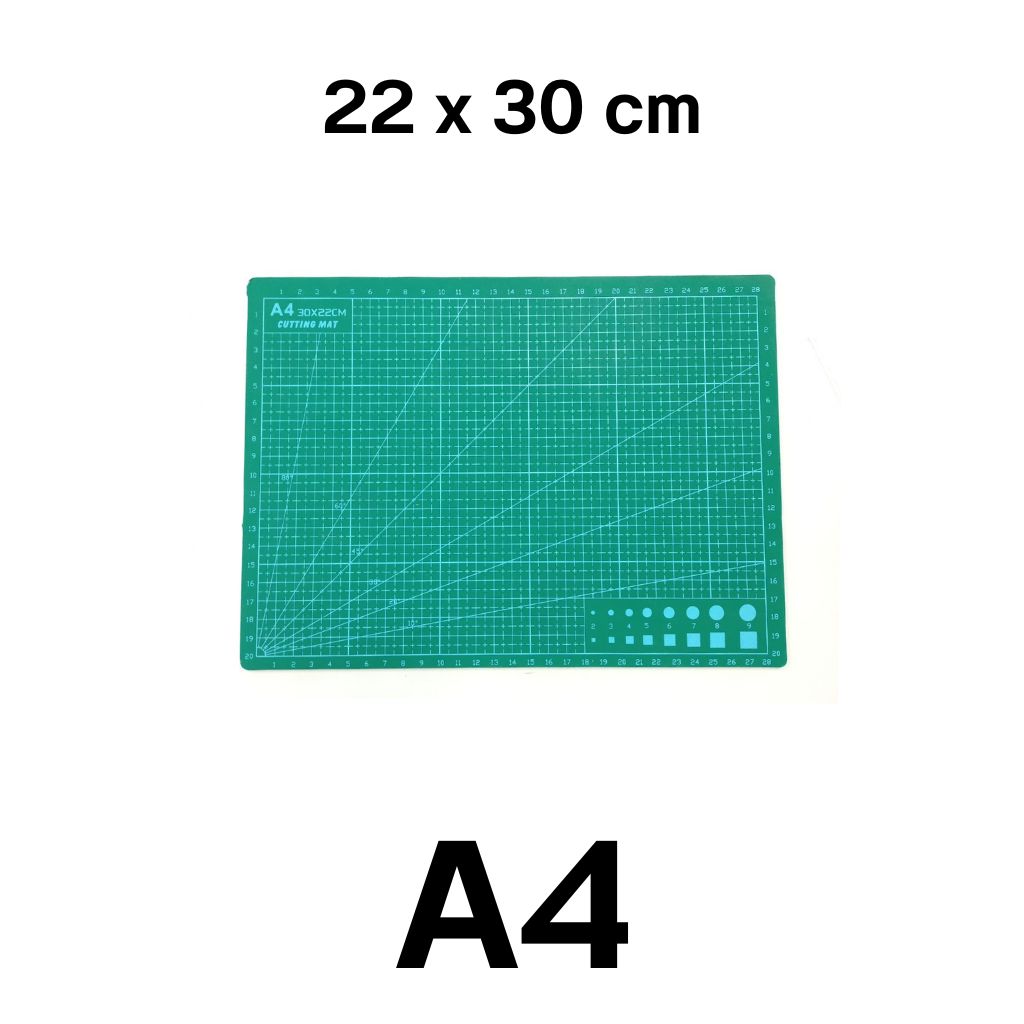 แผ่นยางรองตัด ขนาด A4 22 x 30 cm. ราคา 115.- แผ่นรองตัดกระดาษ แผ่นรองตัด