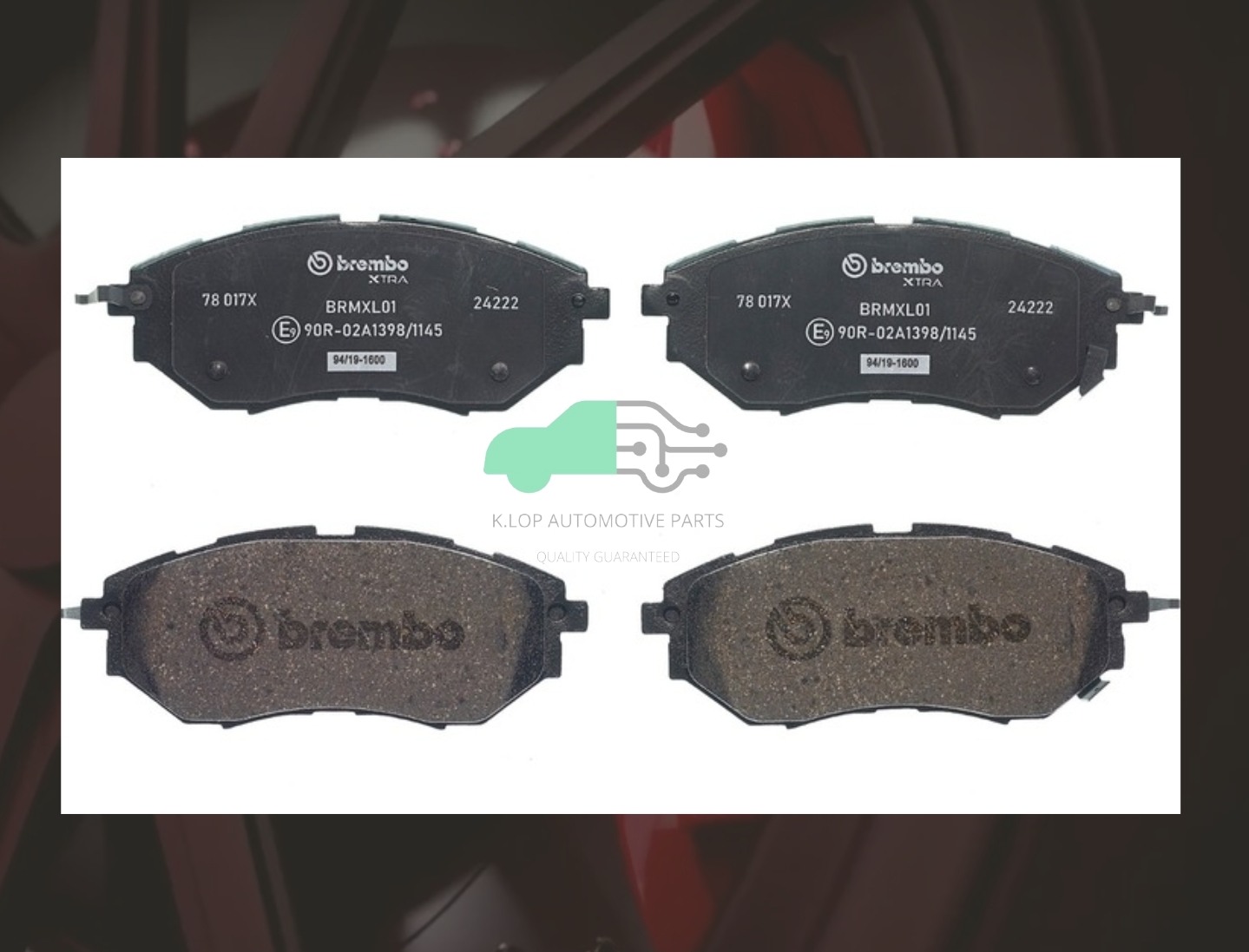 P78 017X ผ้าเบรกหน้า (แท้ BREMBO รุ่น Xtra) FORESTER SJ XT (2.0 Turbo) AWD, LEVORG (1.6T) AWD