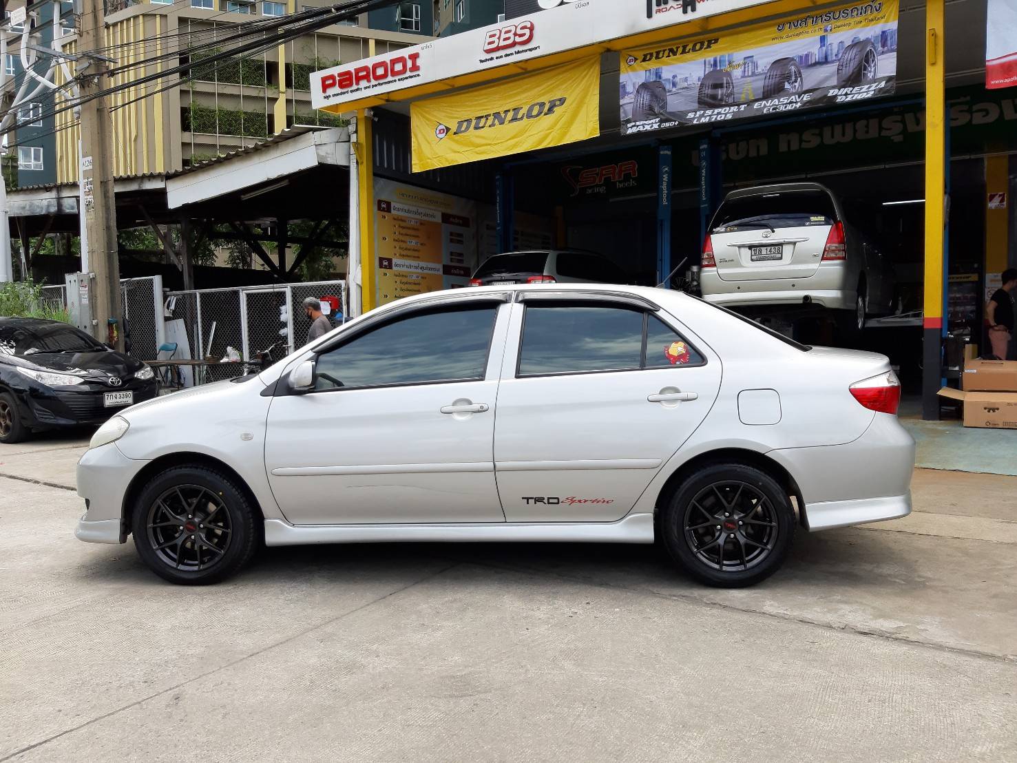 TRD TR6 ล้อแท้LENSO ขอบ15 4x100 HD สำหรับใส่รถTOYOTA