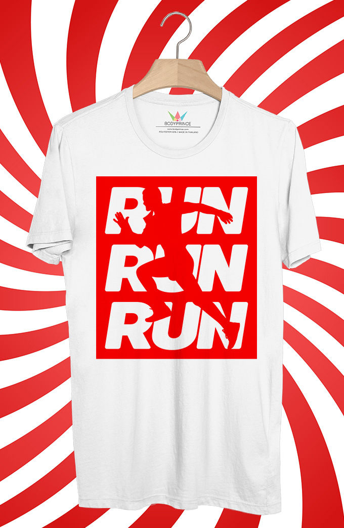 BP496 เสื้อยืด RUN RUN RUN : MALE