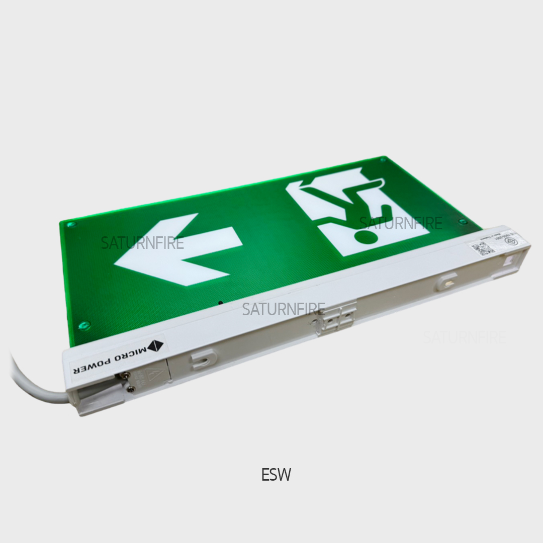 ป้ายทางออก MICROPOWER ติดลอย/ติดผนัง