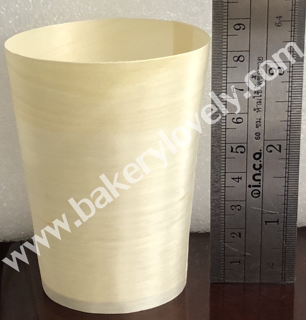 ถ้วยไม้ ขนาด สูง 8 cm เส้นผ่านศูนย์กลาง 6.5 cm