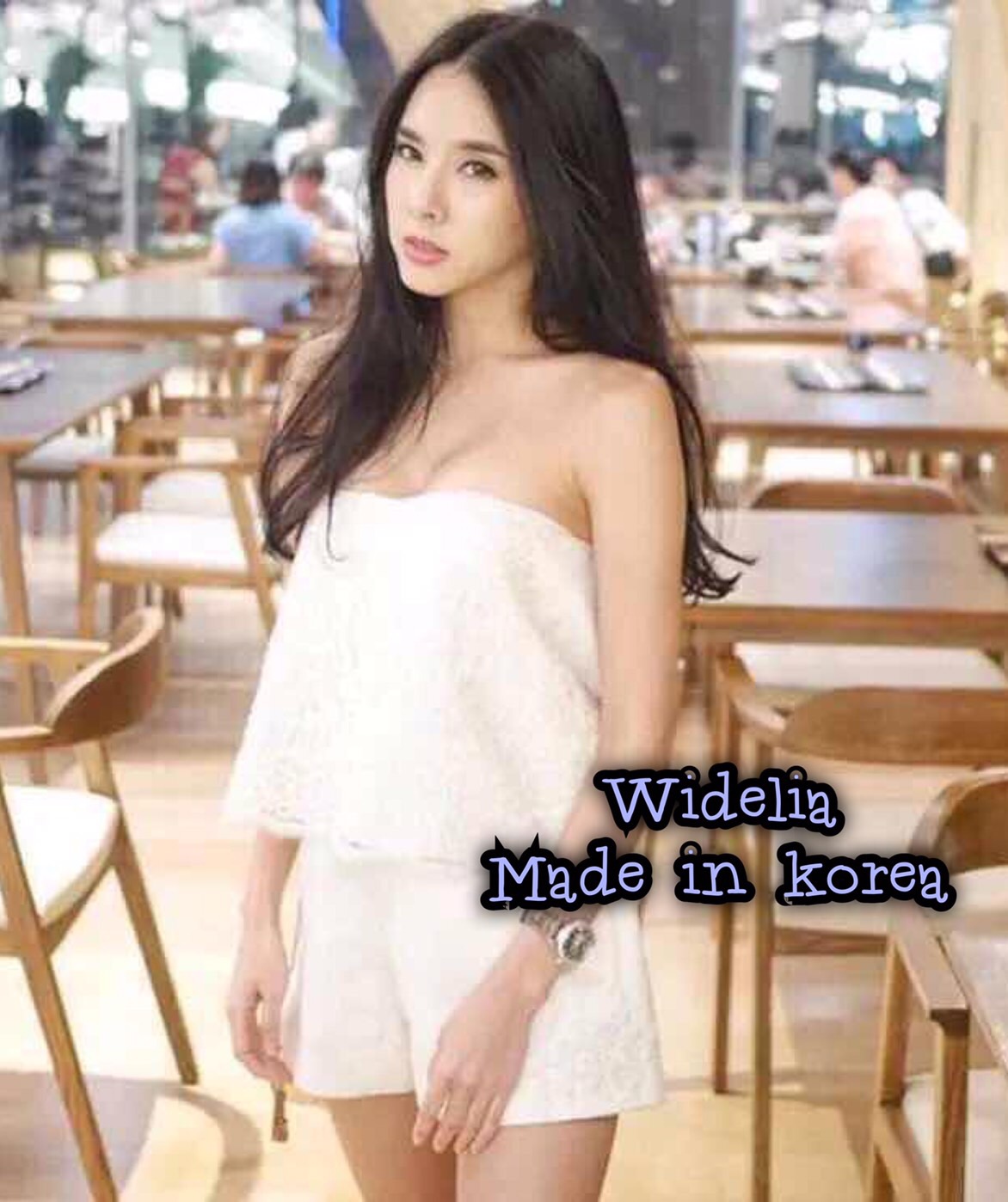 *พร้อมส่ง* Korea Style Set :: เสื้อเกาะอกตัวแซ่บ + กางเกงขาสั้น
