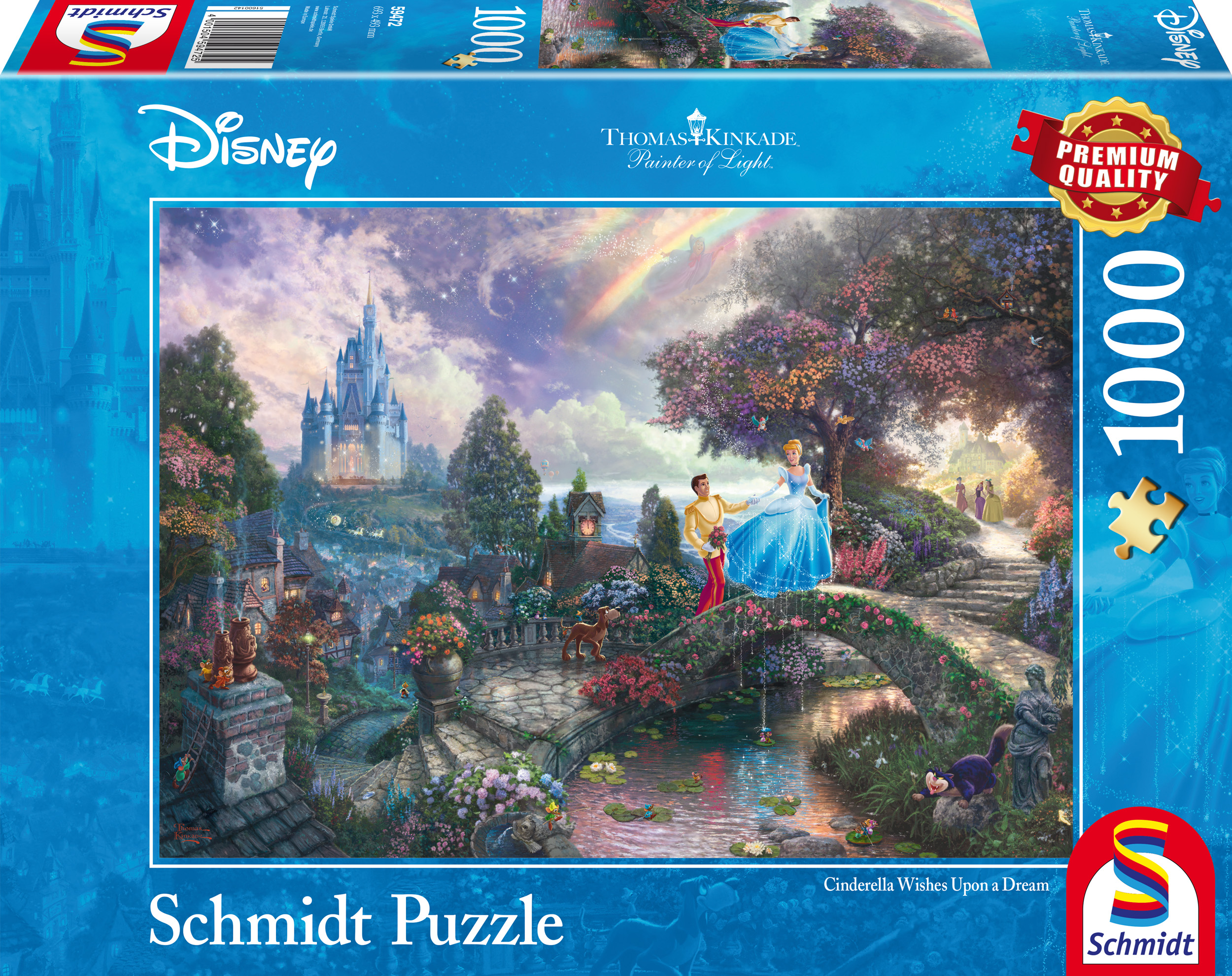 Schmidt - Disney : Cinderella Wishes Upon a Dream by Thomas Kinkade 1000 pcs.