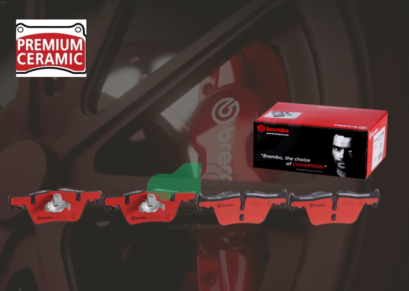 P06 071N ผ้าเบรกหลัง (แท้ BREMBO รุ่น Ceramic) BMW 1 F20 F21, 2 F22 2011-/3 F30 (320i 320d), 3 GT F34 (320d), 4 F32 (420i)