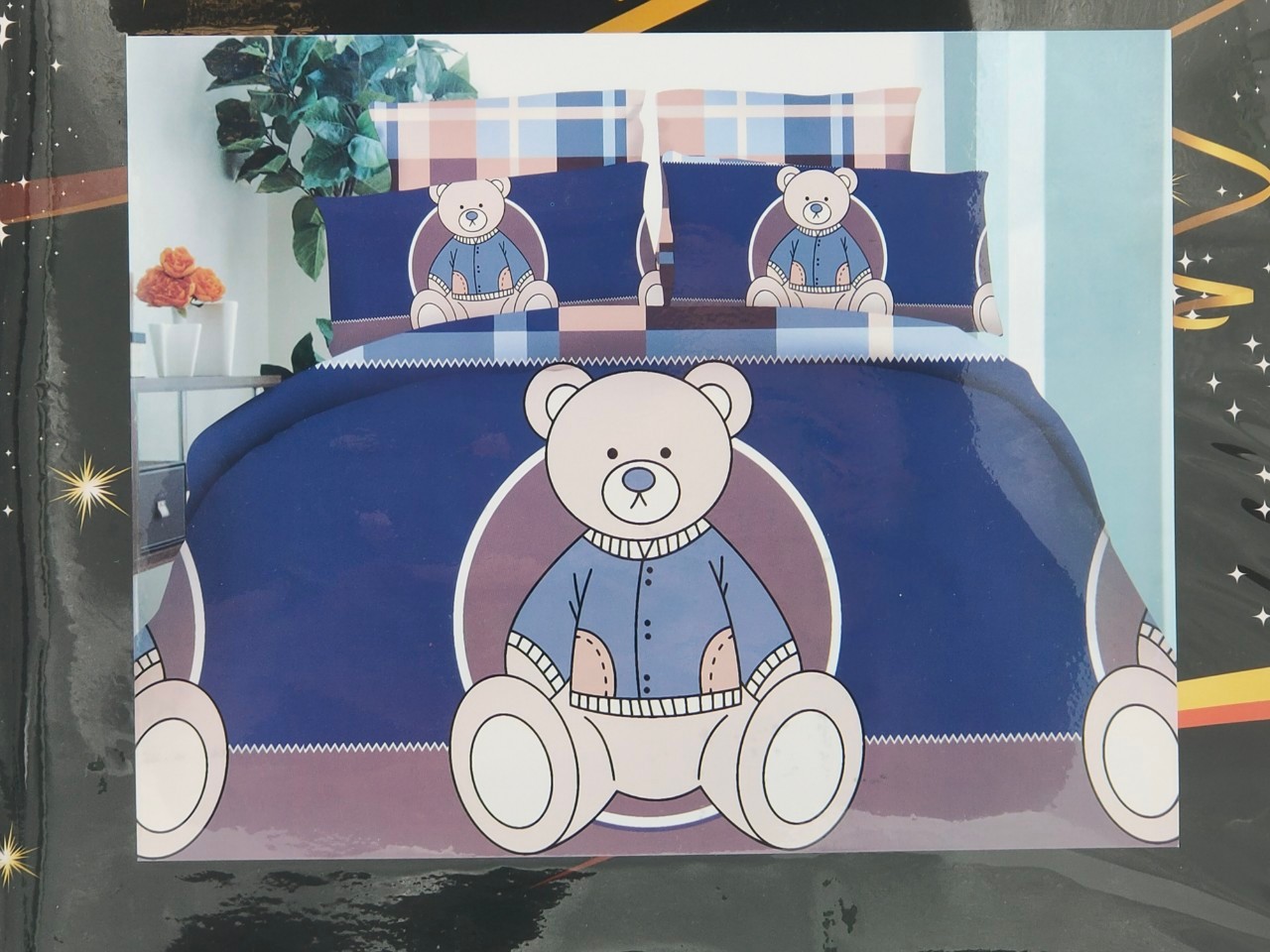 ชุดนวมลายการ์ตูน 6 ฟุต #มียางรัดมุม 360 องศา งานพรีเมี่ยม(เกรด AA) ( 6ชุดคละลาย)