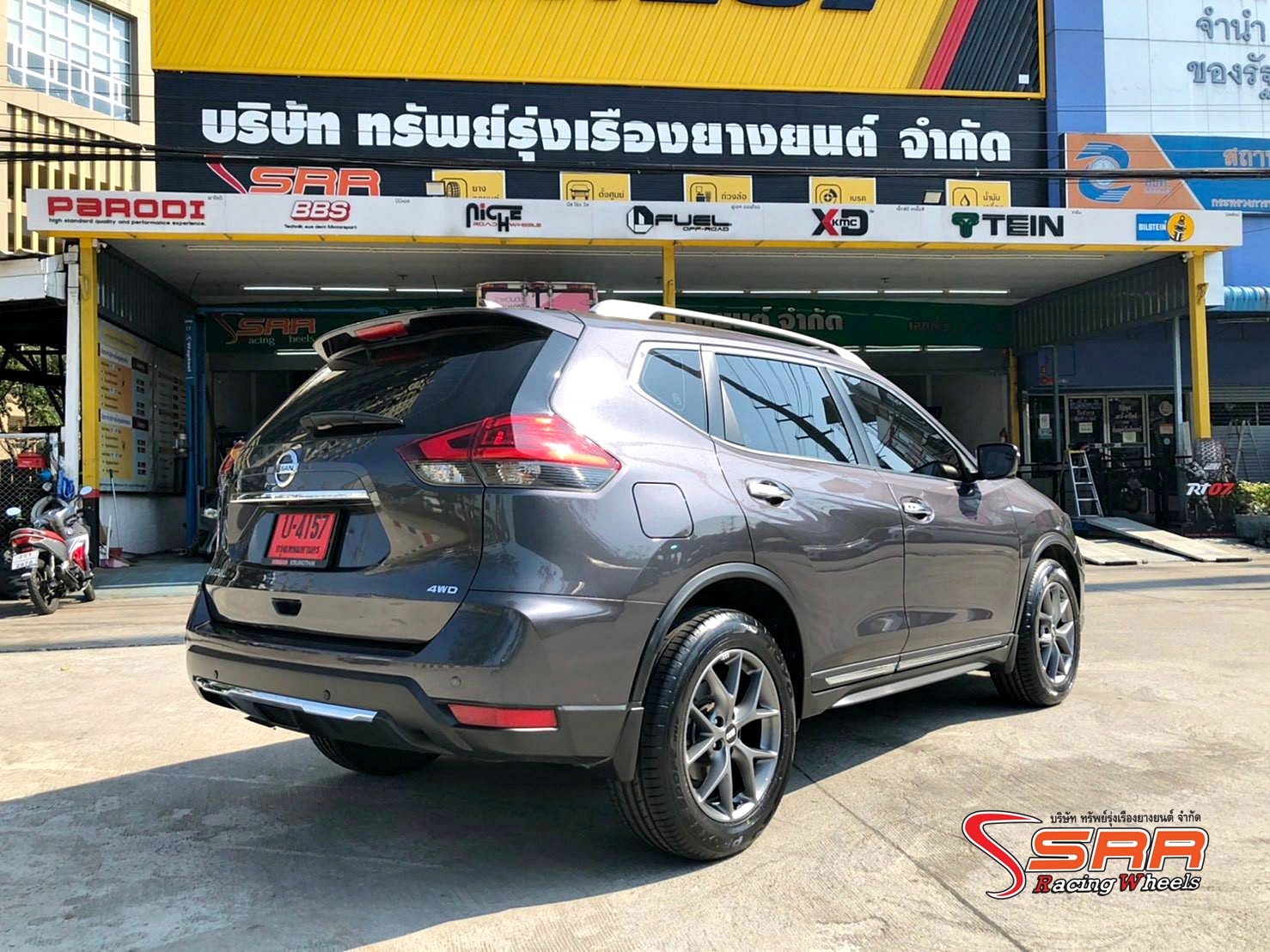 BBS SR017 ขอบ18 5H114.3 ET+40 HIMALAYA GERY ล้อแท้GERMANY ที่SRR