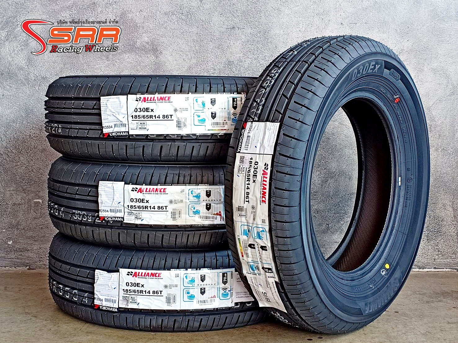 YOKOHAMA ALLIANCE 030Ex 185/65R14 ยางญี่ปุ่นปี20 ลดราคาพิเศษ