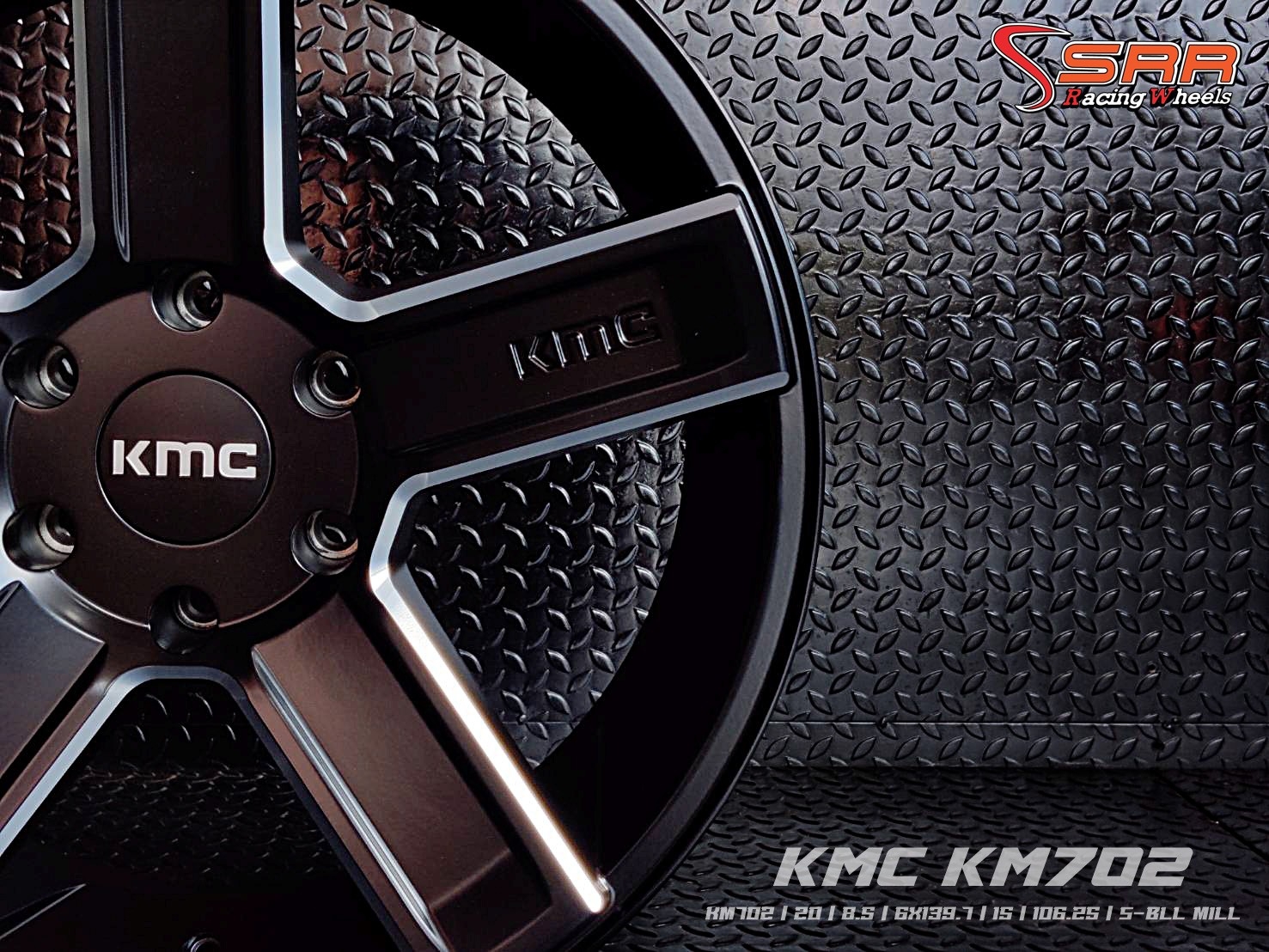 KM702 KMC WHEELS ขอบ20 6H139.7 ET15 S-BLK MILL ราคาพิเศษ