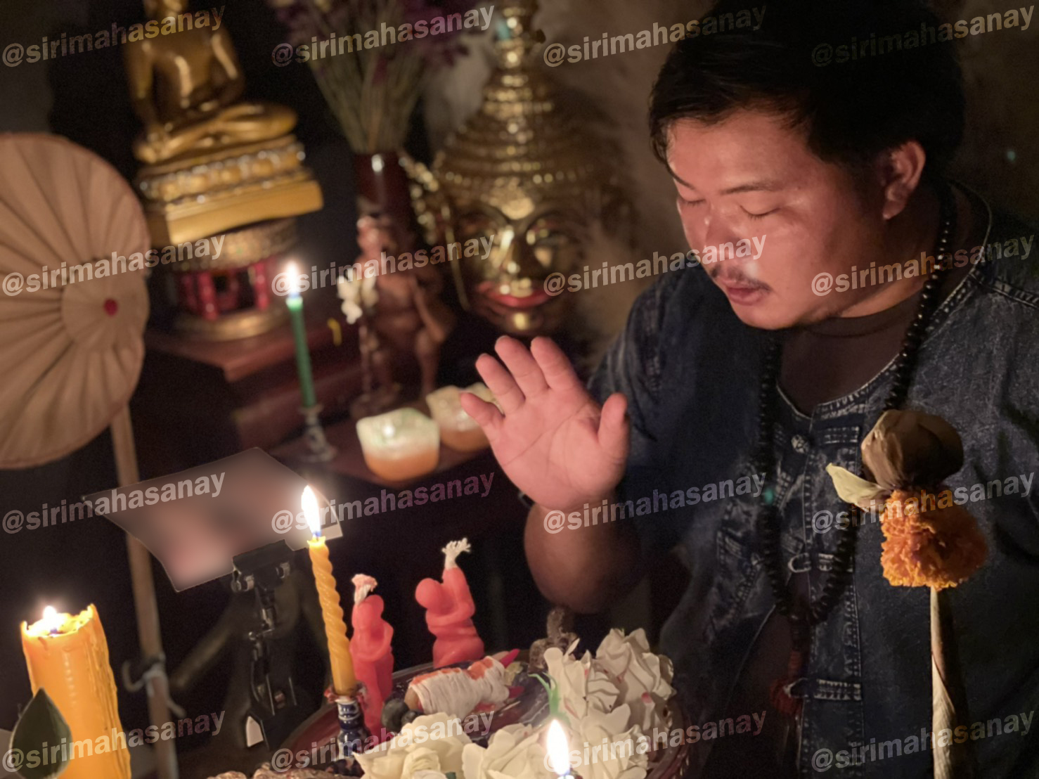 พิธีปันฮักปันหลง อาจารย์เสก สำนักสักยันต์ป๋ารมีเศรษฐีเรือนคำ