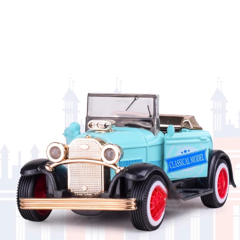 โมเดลรถเหล็ก รถโบราณ Scale 1:32 มีเสียงมีไฟ (ปลีก-ส่ง)