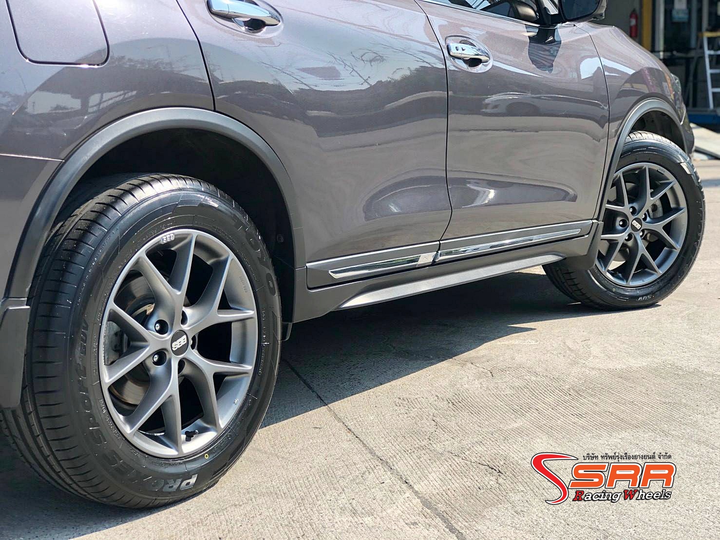BBS SR017 ขอบ18 5H114.3 ET+40 HIMALAYA GERY ล้อแท้GERMANY ที่SRR