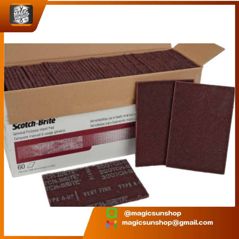 904438 3M Scothbrite Multiflex 7447B 6x9 Brown