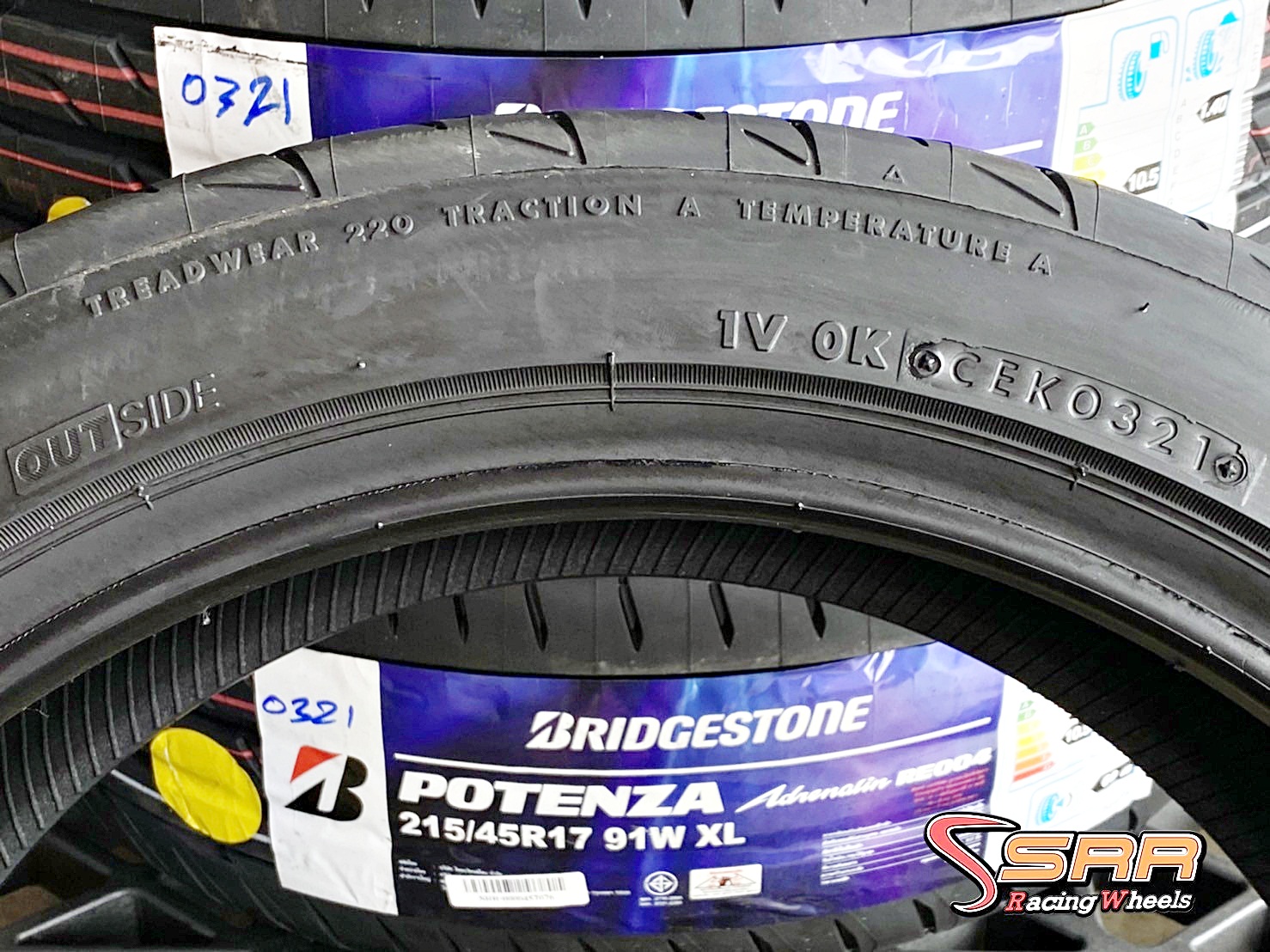 BRIDGESTONE RE004 215/45R17 ยางเข้าใหม่ ปี2021 ราคาพิเศษ ที่SRR