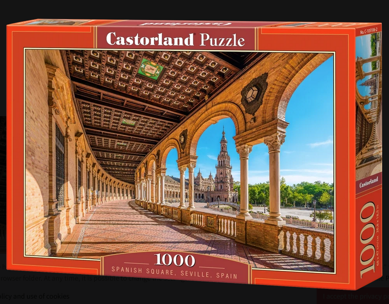 Castorland - Spanish Square Seville Spain 1000 pcs.