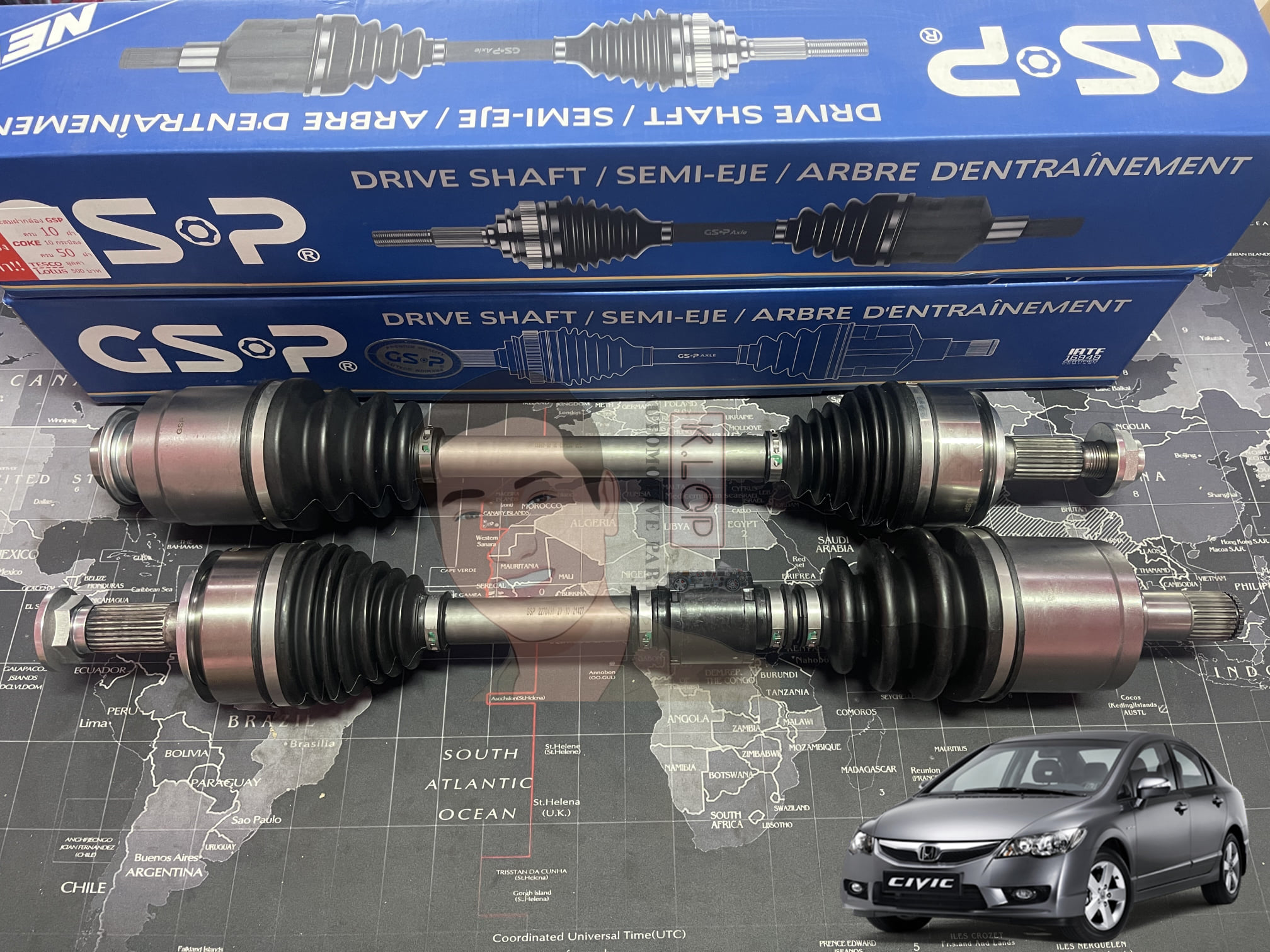 รหัสสินค้า 2270462 [เพลาขับรถยนต์ทั้งเส้นยี่ห้อ GS-P] (ด้าน R) HONDA CIVIC (FD) / ปี 06-12 2.0