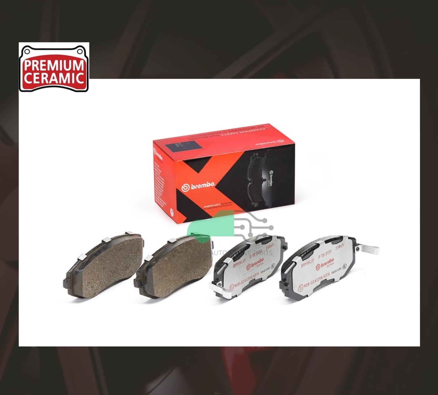 P78 013X ผ้าเบรกหน้า (แท้ BREMBO รุ่น Xtra) Subaru XV GP (2.0) AWD 12-15/FORESTER SH (2.0), LEGACY BM BR9 (2.5 GT)