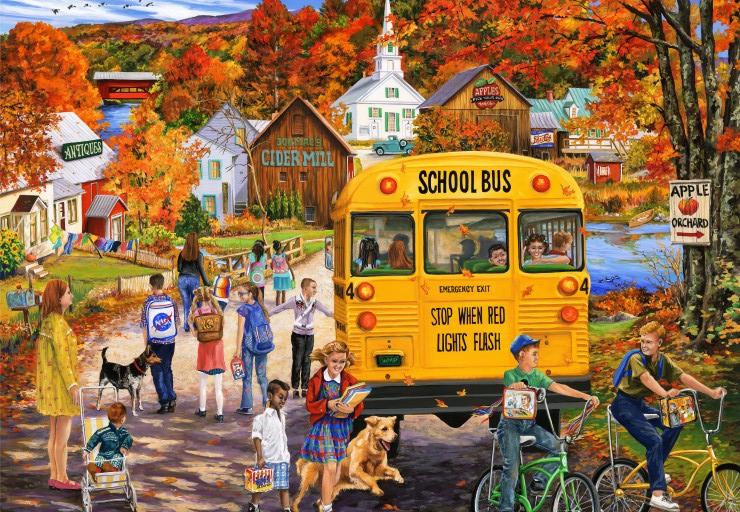 Bluebird Puzzle - The School Bus 1000 pcs.