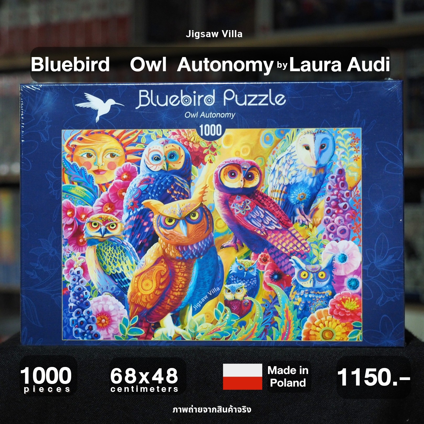 Bluebird Puzzle - Owl Autonomy by Laura Audi 1000 pcs.