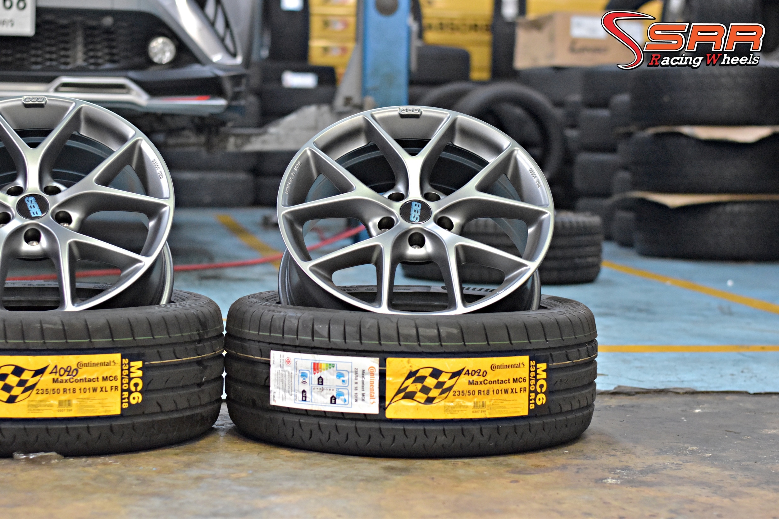 BBS SR017 ล้อแท้GERMANY ขอบ18 HIMALAYA GREY