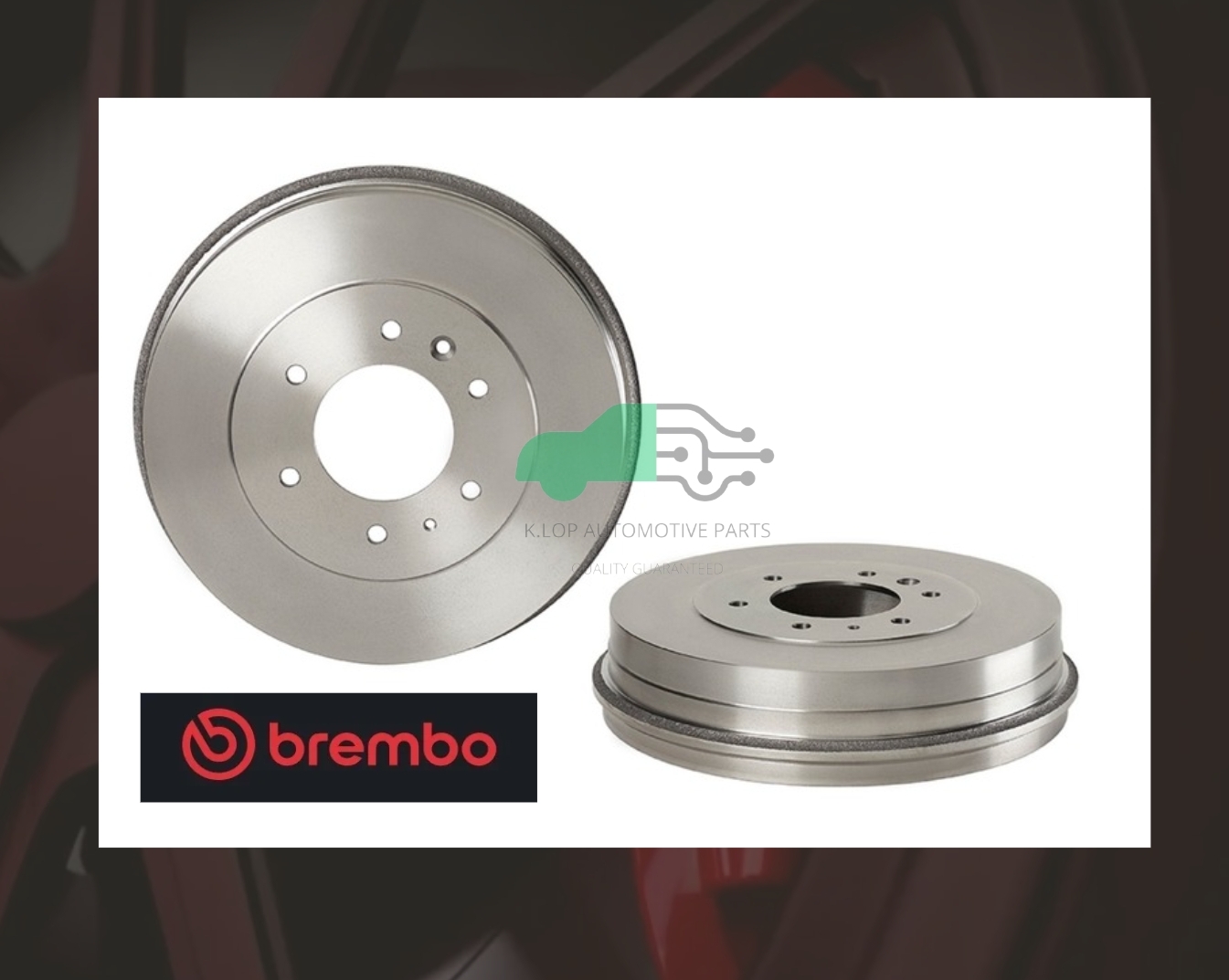 14 D633 10 ดรัมเบรกหลัง STD (ยี่ห้อ Brembo) FORD RANGER T6 (สูง)/BT-50 4x4 /BT-50 PRO (2.2 3.2) (สูง)