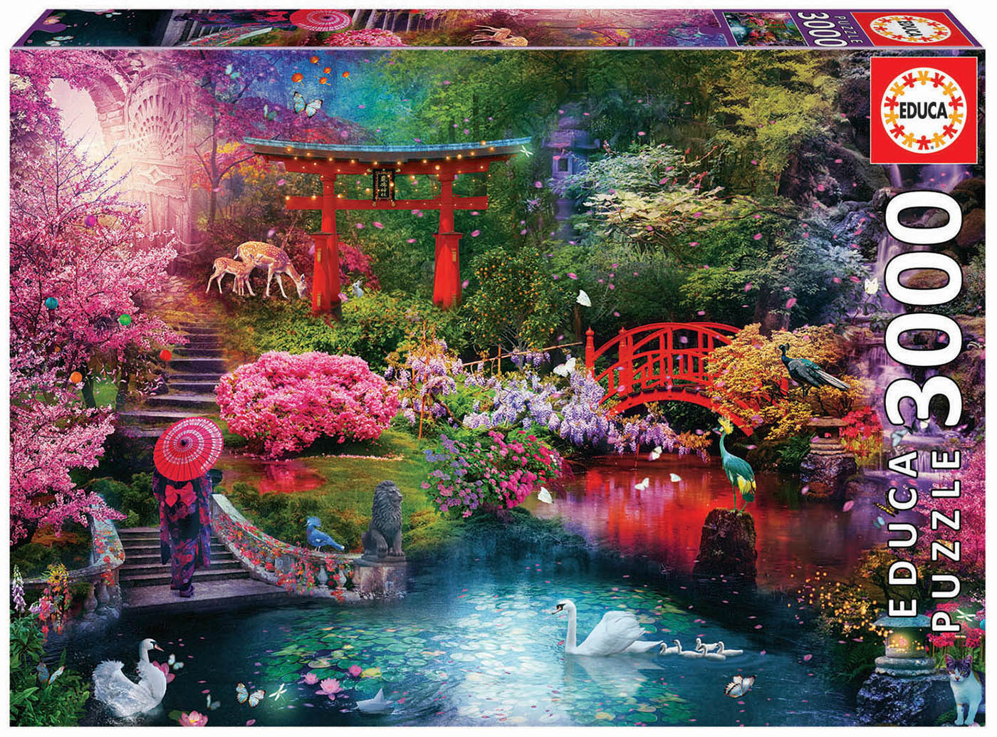 Educa - Japanese Garden by Claudia McKinney 3000 pcs.