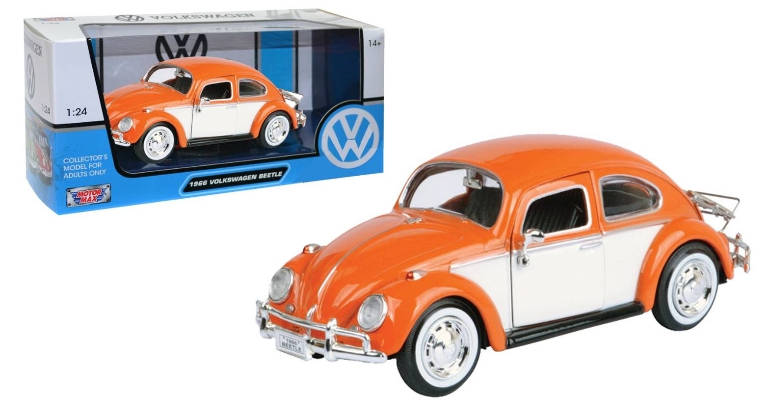 รถโฟล์คเต่า 1966 Volkswagen beetle scale 1:24 โมเดลรถเหล็ก (ปลีก-ส่ง)