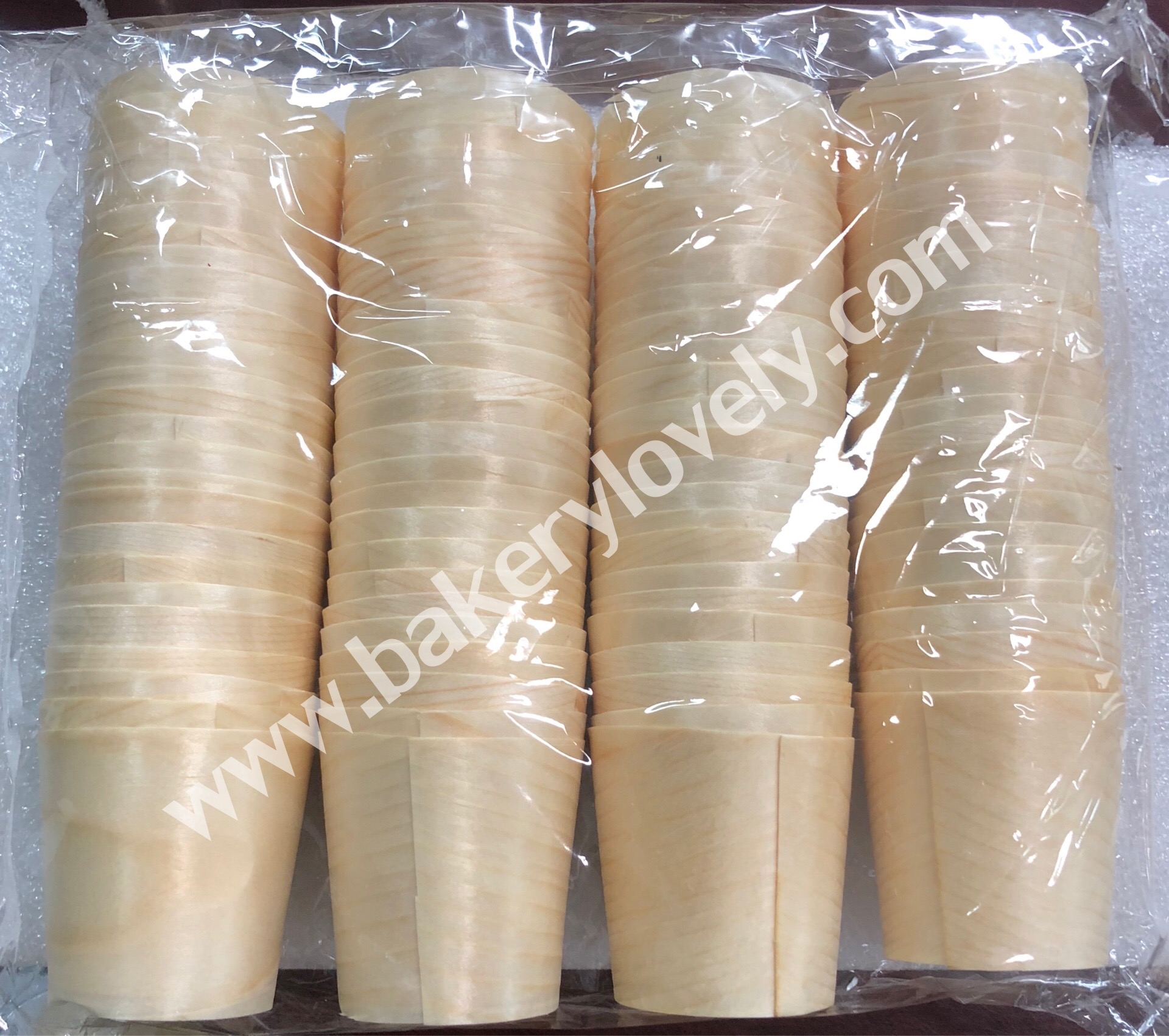 ถ้วยไม้ ขนาด สูง 4.5 cm เส้นผ่านศูนย์กลาง 4.5 cm