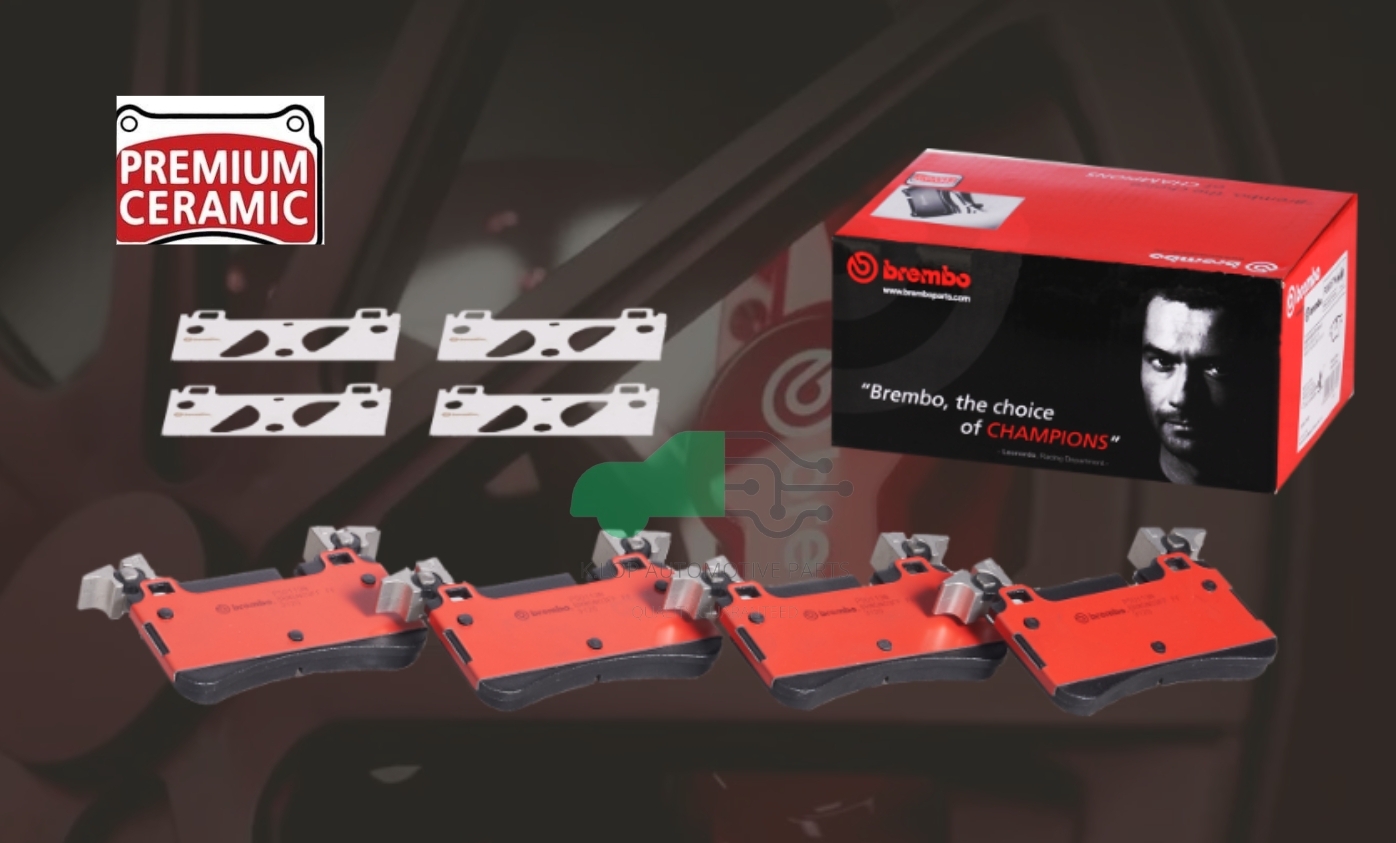 P50 113N ผ้าเบรกหลัง BREMBO รุ่น Ceramic) BENZิ 63AMG E W211, CLK C209, CLS C219, SL R230 #ปั้ม AMG 4 Pot