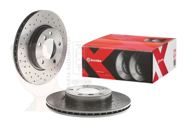 จานเบรค-หน้ารุ่น XTRA (ยี่ห้อ Brembo) BMW 3 E36 E46, Z3 E36, Z4 E85 (HC)