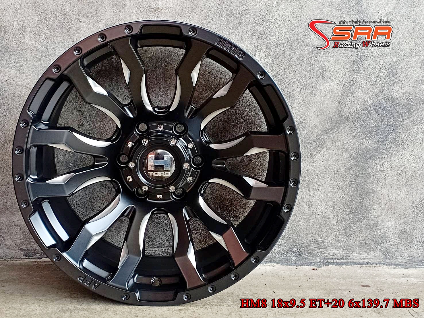 HAMMER HM8 ขอบ18x9.5 ET+20 6x139.7 MBS