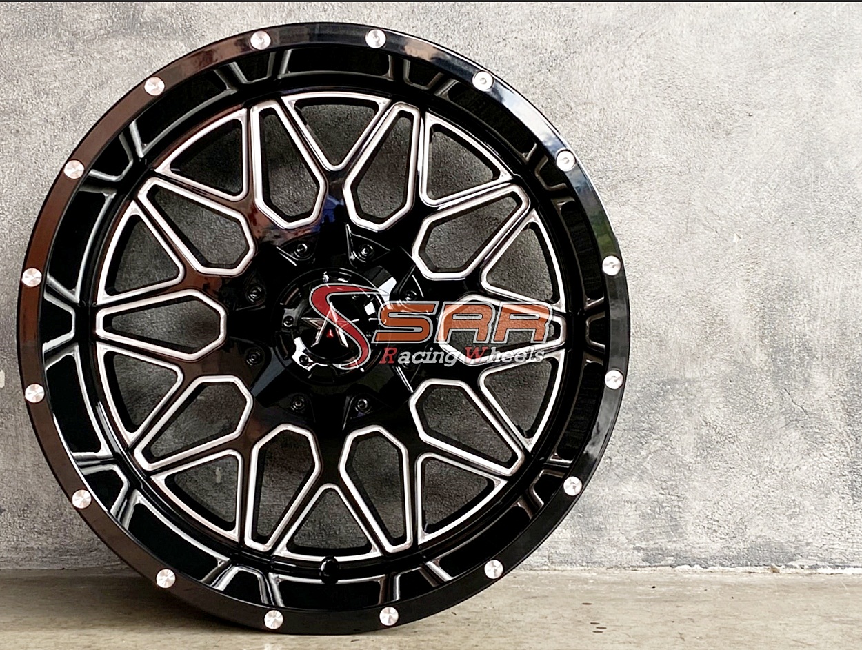 OASIS OW027 20x10 6x139.7 ET-24 BLACK & MILLED