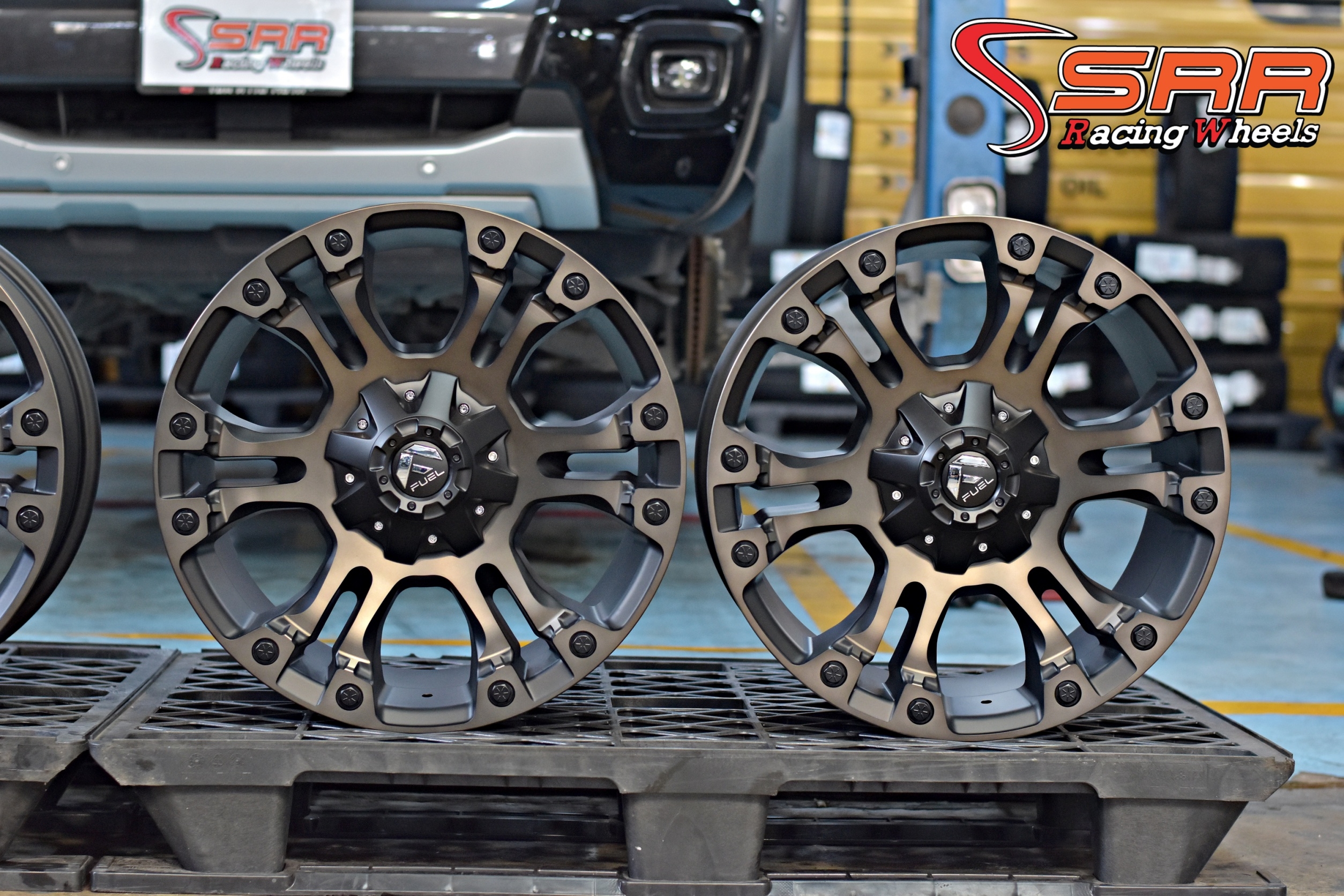 FUEL VAPOR 20x9 6x135/6x139.7 ET+20 MATTE BLACK MACHINED/TINT CLEAR