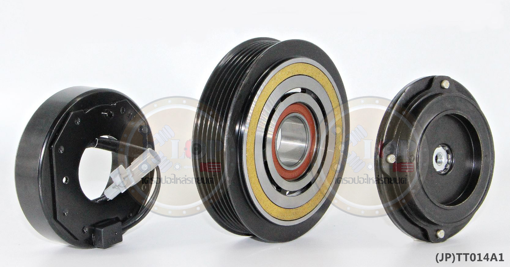 (JP)TT014A1-JP ชุดหน้าคลัทช์(Vinn) Toyota ALTIS ปี2008 (10S) (ญี่ปุ่น) 125mm. 6PK 12V.
