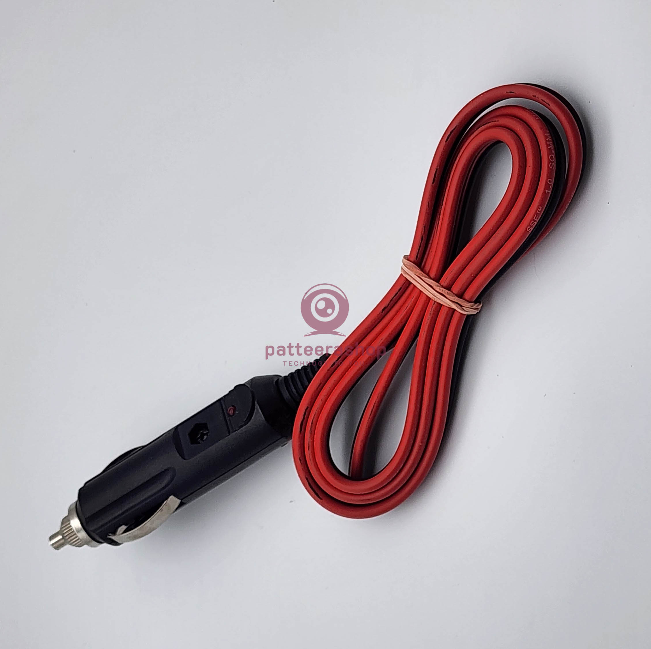 ปลั๊ก 12V ใช้สำหรับเสียบช่อง 12V Power Outlet ในรถยนต์ จ่ายไฟให้อุปกรณ์ ภายในรถยนต์ 12V/24V
