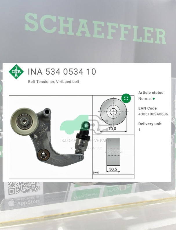ชุดตั้งสายพาน(INA) : R18Z Civic FB 1.8 ปี 12, R20A CRV13 2.0