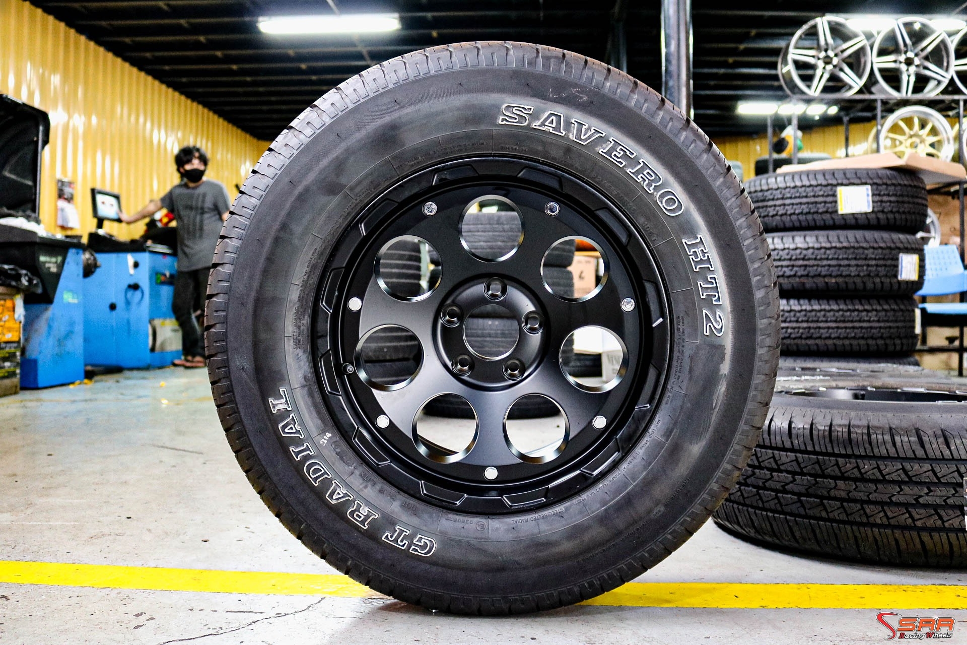 TK-SEVEN 16x8 ET+0 5x114.3 BLACK-FLAT