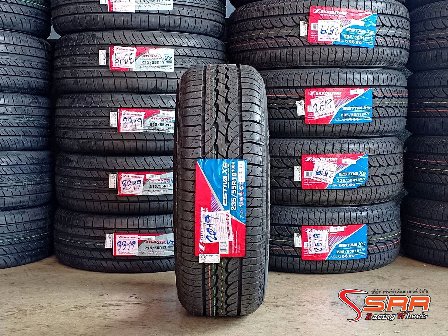 SILVERSTONE ESTIVA X5 235/55R18 ยางใหม่ปี19 ลดราคาพิเศษ