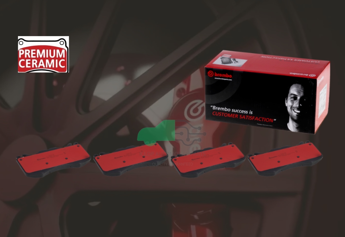 P44 023N ผ้าเบรกหน้า BREMBO รุ่น Ceramic) LAND ROVER Discovery IV L319 (2.7 3.0 4.0 5.0) 2009-/Range Rover IV (3.0 4.4 5.5), Range Rover Sport (5.0)/