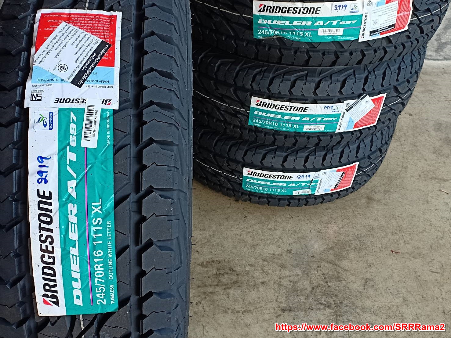 BRIDGESTONE DUELER A/T 697 245/70R16 ยางใหม่ปี19 เส้นละ 5,500 บาท
