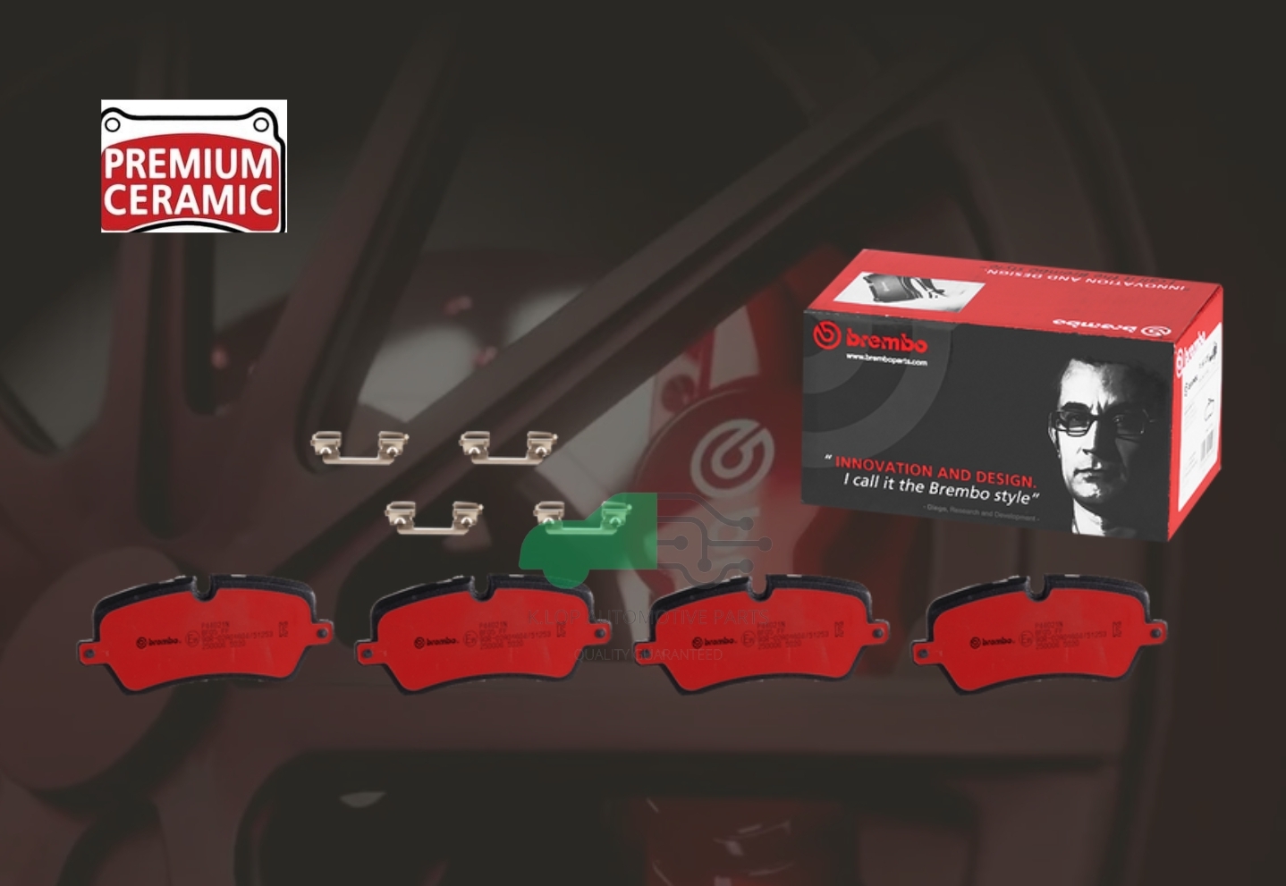 P44 021N ผ้าเบรกหลัง BREMBO รุ่น Ceramic) LAND ROVER Discovery V (L462), Range Rover IV (L405), Sport II (L494) 13->