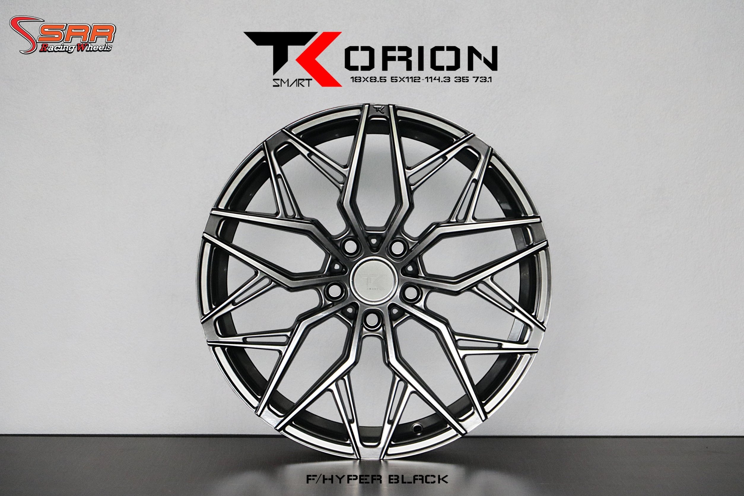 TK-ORION ขอบ18 5x112-114.3 ET35 F/Hyper Black