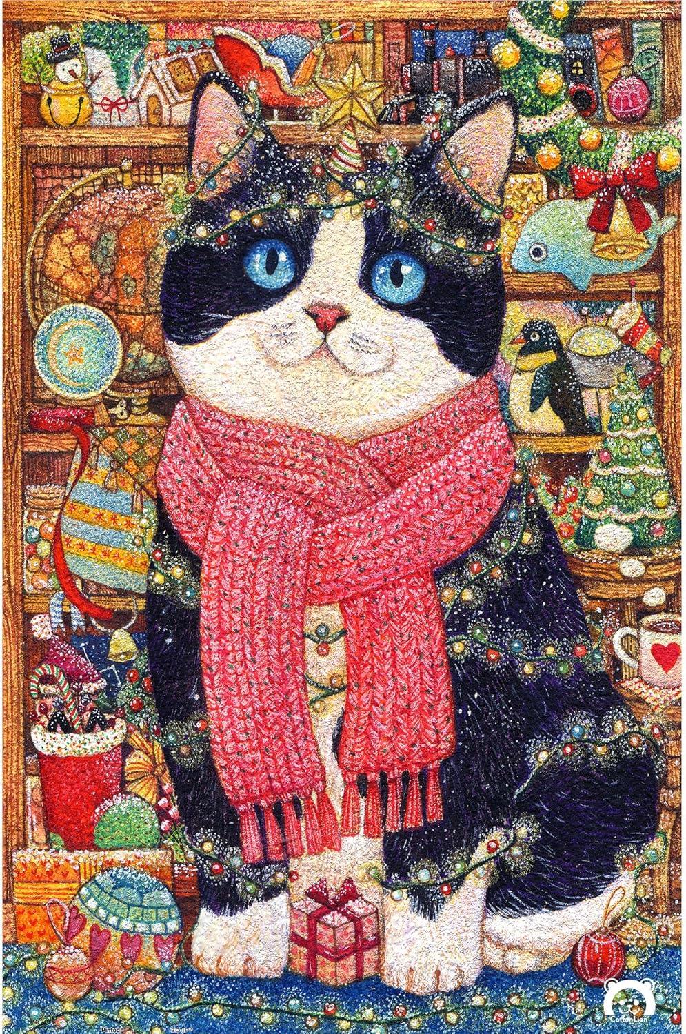 Pintoo - Cat's Christmas Collection Cabinet by Cotton Lion 600 pcs.