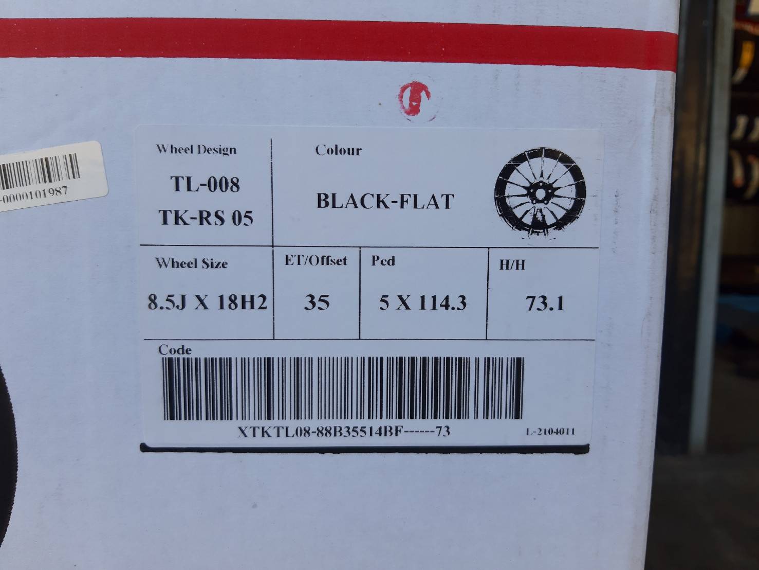 ENKEI RS05RR ล้อไทย ขอบ18 5H114.3 ET35 MATT BLACK