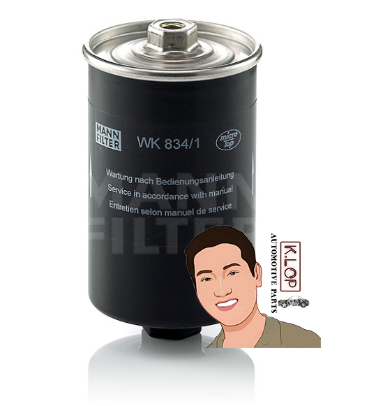 WK834/1 กรองเบนซิน VW GOLF, GOLF II, SCIROCCO II (857 133 511) : MANN-FILTER แท้นำเข้ายุโรป